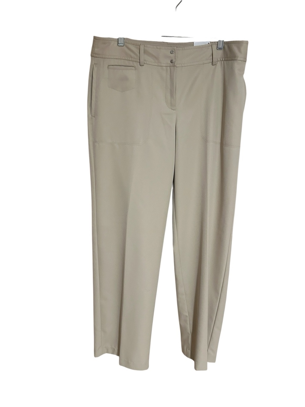 Izod  XFG stretch pro golf pants size 10 tan wide leg SPF new old money chic